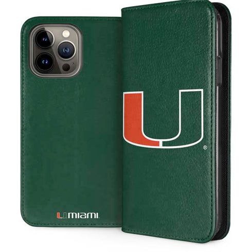 University of Miami The U iPhone 15 Pro Max Folio Case